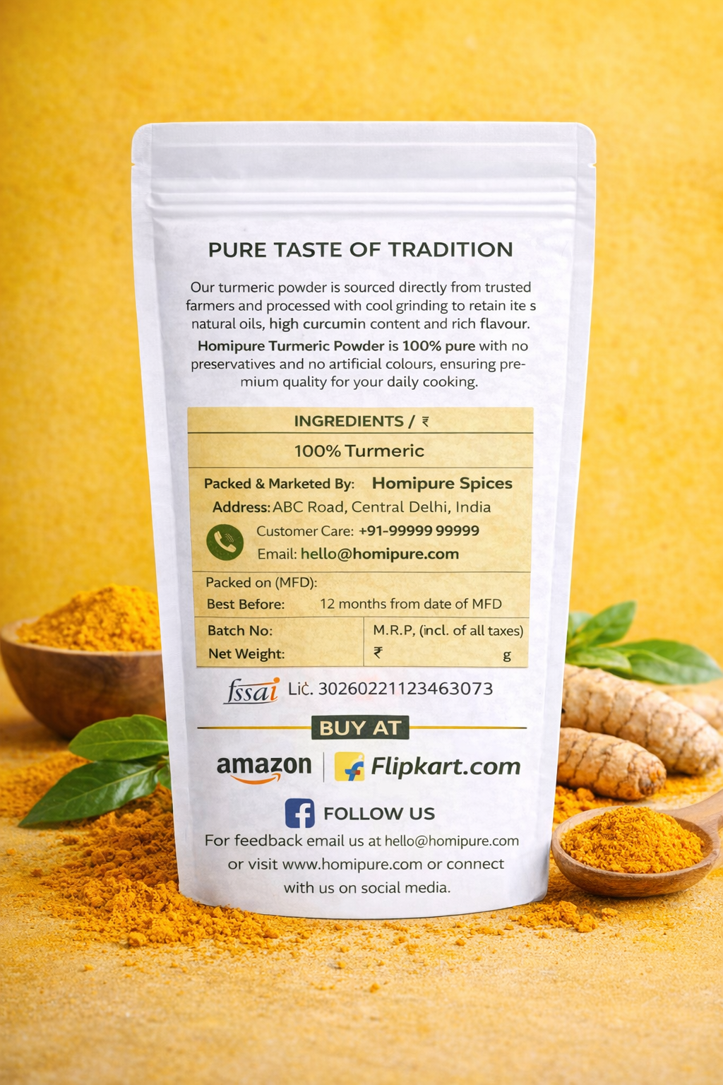 Homipure Turmeric Powder - Image 2