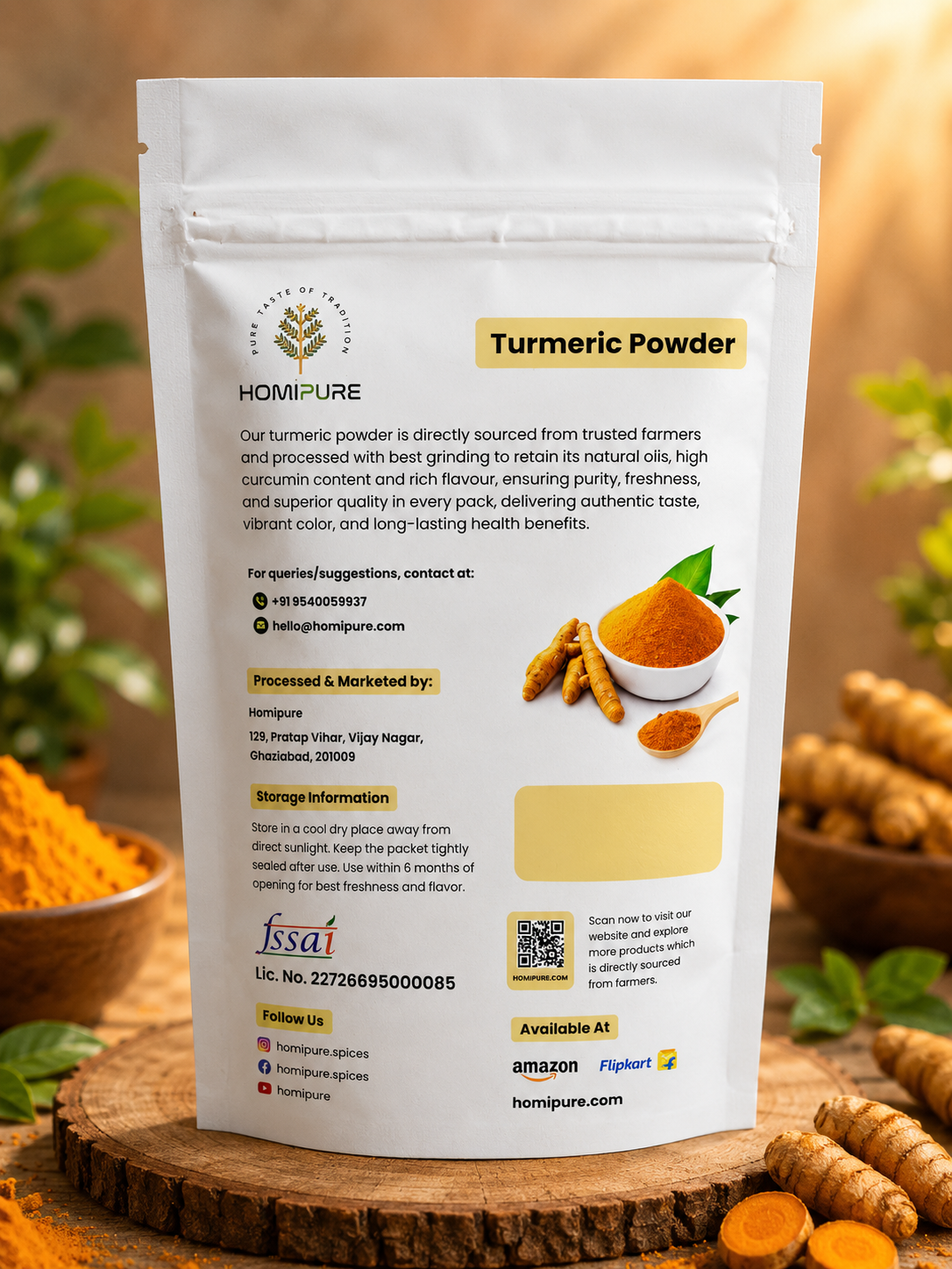 Homipure Turmeric Powder - Image 3
