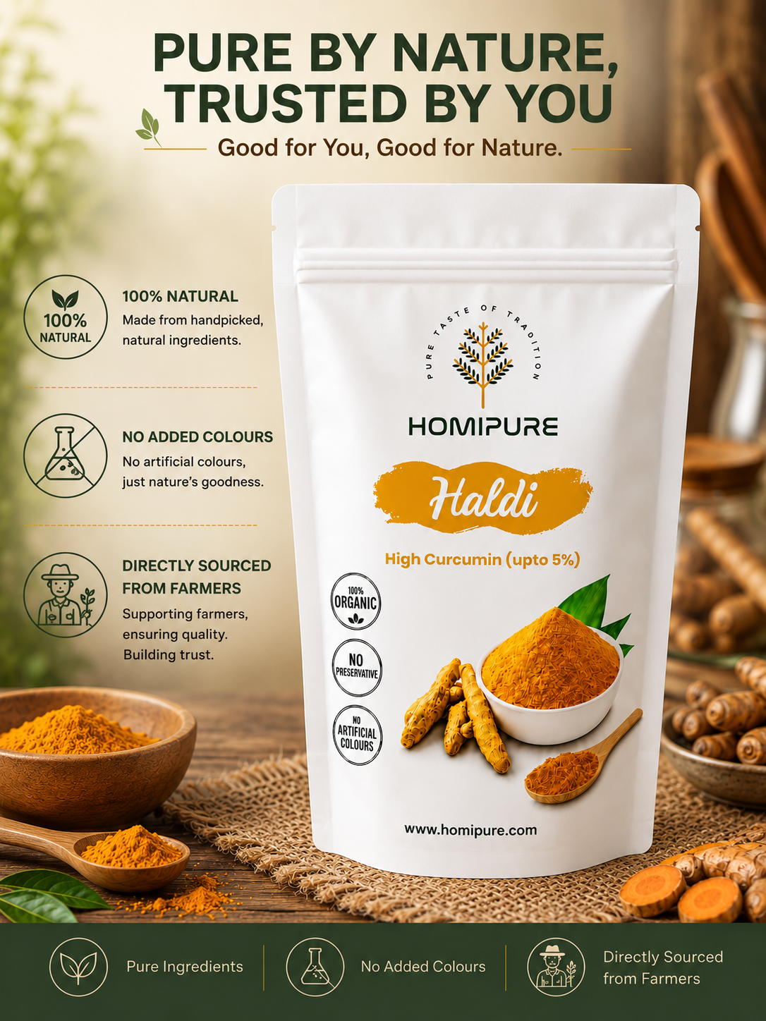 Homipure Turmeric Powder - Image 2